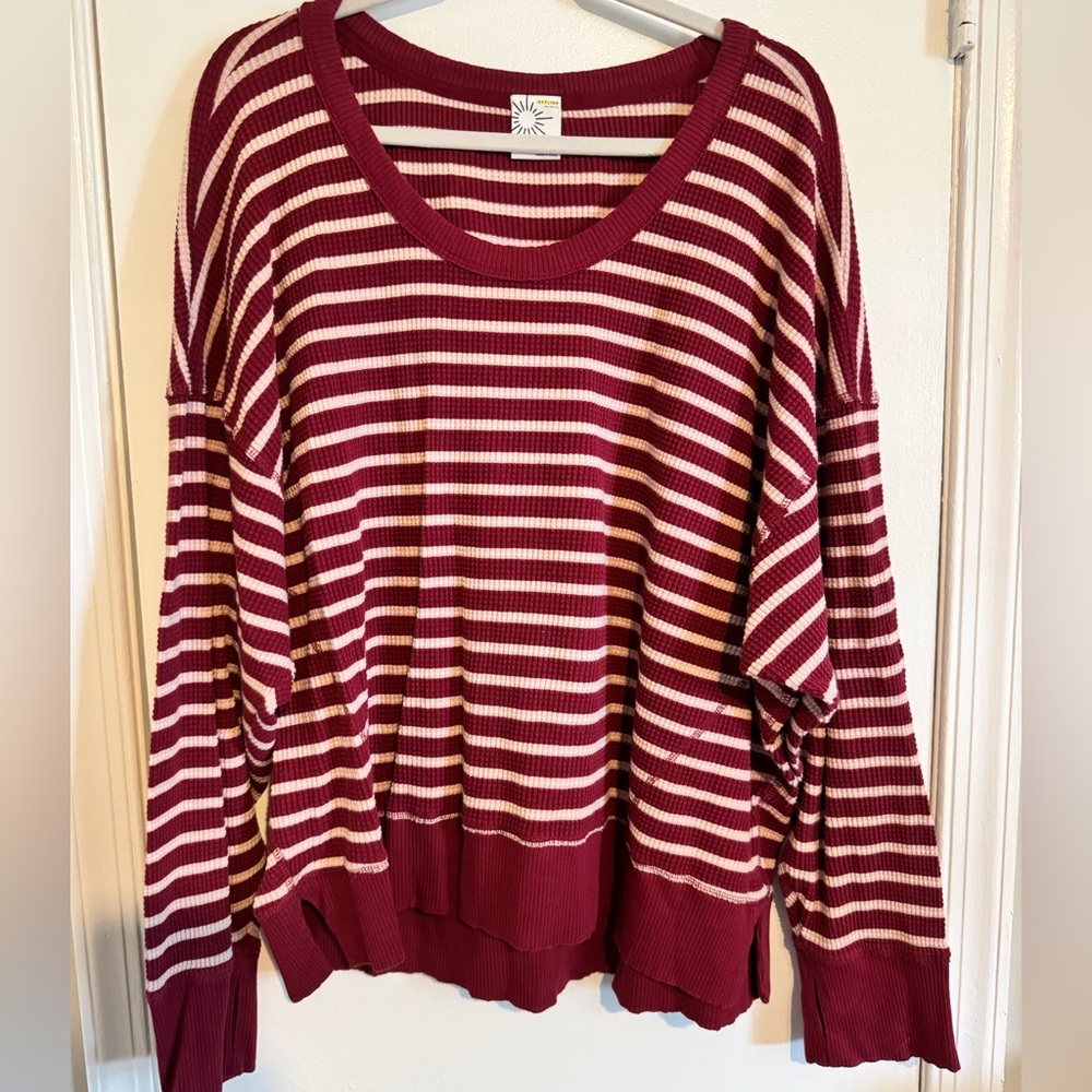 Aerie Offline thermal striped top